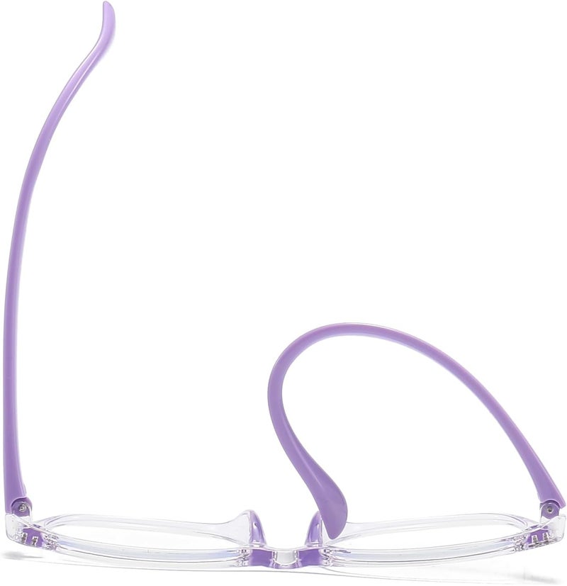 FANNYGO Store 1 Pack kids Blue Light Blocking Glasses For Girls And Boys Computer Blue Light Blocking Glasses For Age 3-11 (Light purple) - Image 5